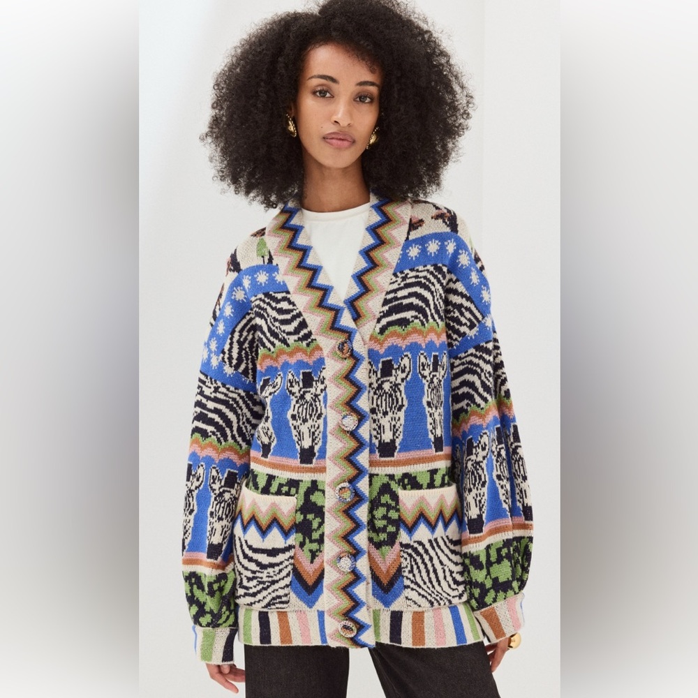 Farm Rio Zebra Ainika Cardigan |XS|
